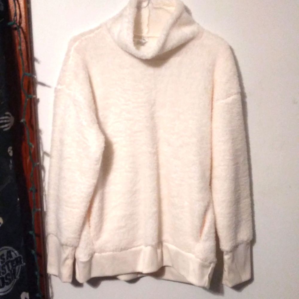Fuzzy Mock Neck Sweater